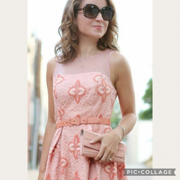 Anthropologie Eva Franco Peach Blossom Dress - Picture 12 of 13